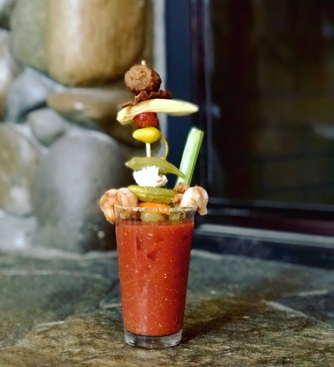 Take your READY TO MIX BLOODY MARY to the next level for the big game 🏈🏈🏈 #superbowl52 #football #bloodymary #bloodymarybar #sundaybrunch #gameday #vodka #homebartender