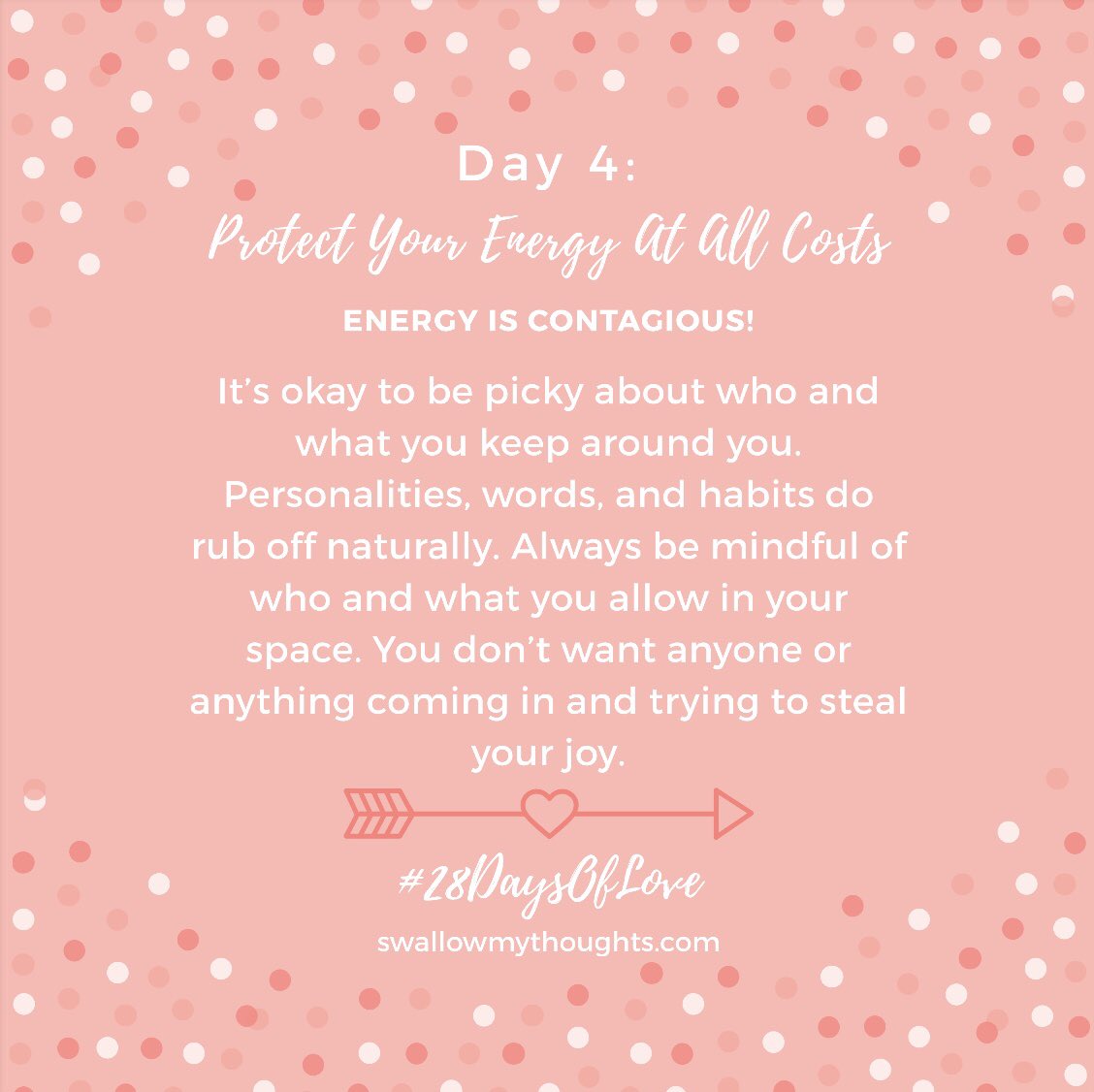 PrettyRiot's tweet photo. Day 4: Protect Your Energy At All Costs #28DaysOfLove 💕 https://t.co/TKvGsEUcHv