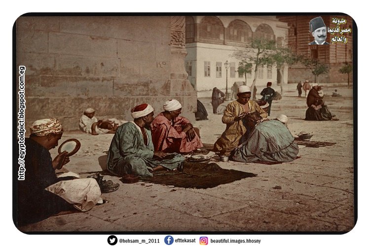 الحلاقين فى ساحات القاهرة عام 1890