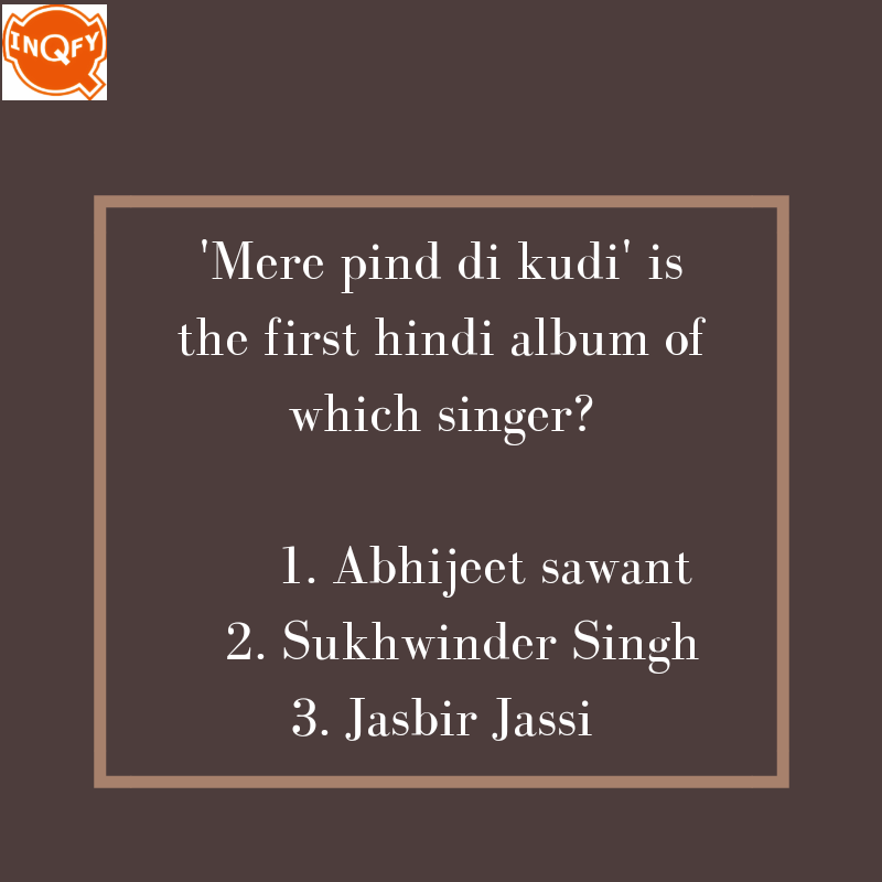 InQfy_TVFilms's tweet photo. Ask questions @ InQfy #inqfy #question #quiz #Singer #Singer2018 #fims #movie #marketing #startegy #StartupIndia #SocialMedia #Repost https://t.co/m0zoYn9N4R