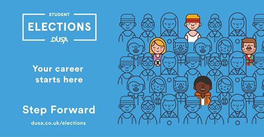 dusaexec's tweet image. Employ ability,Enhancement, Elections, Events, Energetic. All great words , but none as good as Vice President of Engagement for Dundee University Student Union.    
Be a Trustee of DUSA while still studying. 
Nominations now open for DUSA Exec elections 
uod.ac.uk/2nf0d4a