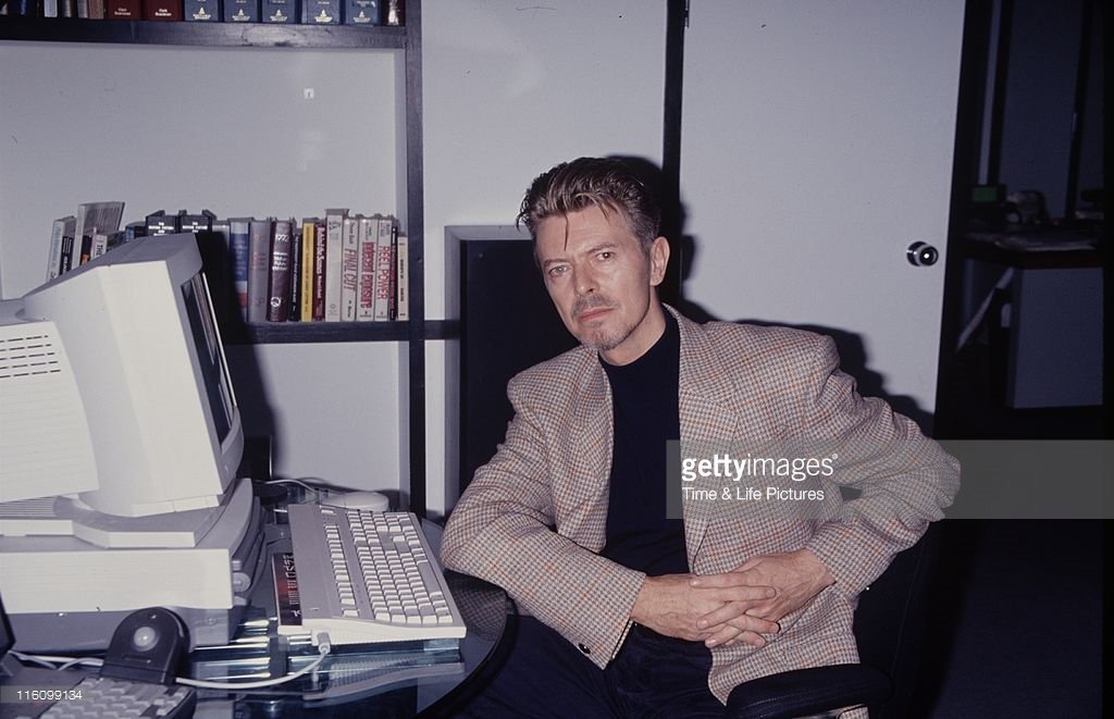Here's some David Bowies. Check out that sweet Powerbook Duo with Duo Dock!