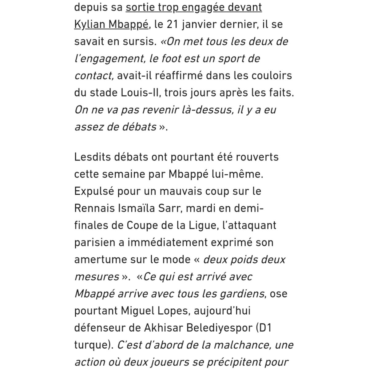 AnthoLopesFans's tweet photo. [1/3] Article de L'Équipe sur Antho et les dernières polémiques qui l'ont touché, avec des déclarations de Rémy Vercoutre et Miguel Lopes. 🔴🔵
#AnthonyLopesFans #TeamOL #TeamLopes https://t.co/aYUNEDnVNY