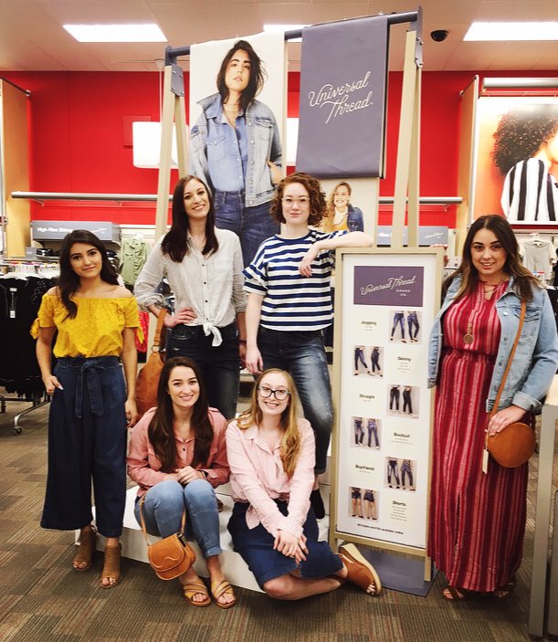 Fit test: complete! ✅ 
This softlines team is ready to style our guests and sell some denim!👖
 #FitsLikeAGlove🧤 😉
#targetstyle #universalthread
