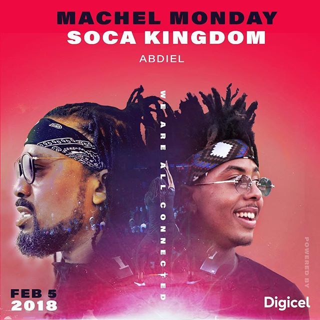 machelmontano's tweet photo. SOCA KINGDOM 🇹🇹
MACHEL MONDAY
We are all connected 🤝
.
Abdiel Is In The Kingdom! Check out the Show Me Remix released today on my YouTube and the Digicel D’Music app!
.
@lifeofboi #machelmonday #socakingdom #whoReady #getintoformation #weareallconnec… https://t.co/d7z1QAwcLC https://t.co/dg9QTGpc3m