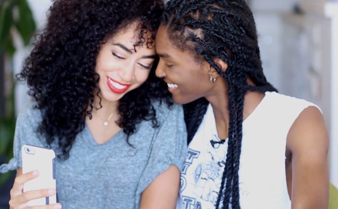 Ebony teen lesbians