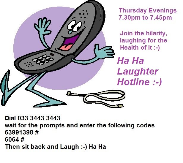laughteryoga1's tweet photo. Join us to laugh for the health of it Thursday evenings 7.30pm to 7.45pm with the Ha Ha Telephone Laughter Hotline :-) The Telephone laughter club with #ladyhaha and Laughter Yoga Wellness UK  Dial in and just laugh :-) Ha Ha #ladyhaha #hahahotline #telephonelaughterclub https://t.co/wZ5vJ07JdG