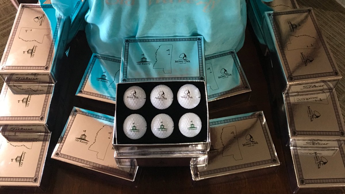 OldWaverlyShop's tweet photo. Looking for that perfect souvenir from your next trip to West Point? Check out the new Logo Ball Pack with @Titleist ProV1s featuring both the @OldWaverlyGC and @MossyOakGolf logos! https://t.co/UCrAGKAAmQ