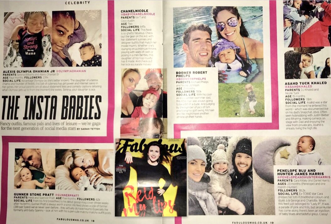 Loved seeing @carakilbey in @Fabulousmag with Penelope & Hunter in the Babies of Instagram feature words by @SarahTetteh #toocute ๐ถ๐ฝ๐ผ๐๐ https://t.co/SENxdStFp4