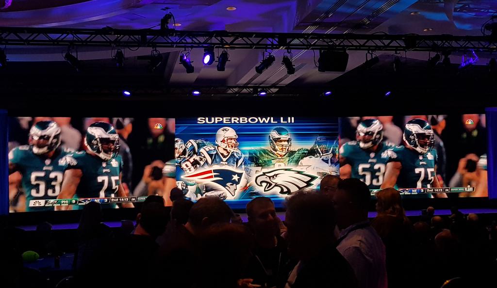 rlobosanz's tweet photo. Watching Superbowl @avid @gsc2018 @Orlando https://t.co/nJerkNTEOx