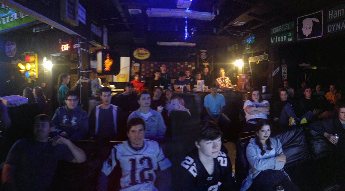 All settled in and ready for a good game! #Superbowl