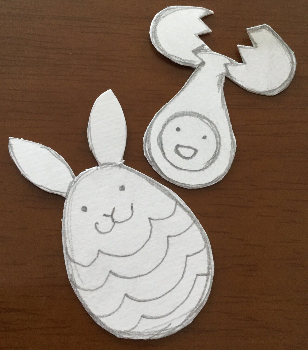 irodorisaitan's tweet photo. twitterご無沙汰しております。
ゆっくりですが体調が回復してきたので、少しずつまた活動再開したいと思います。
励ましのお言葉を頂きありがとうございました！

リハビリにイースター関連の刺繍をする予定です。
写真、下絵ですが…(^◇^;)

#ハンドメイド好きさんと繋がりたい 
#minne https://t.co/D9Szn1HPDr