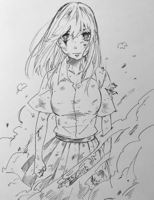 闘う女子高生。 