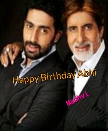   Birthday Abhishek Bachchan God bless you forever 