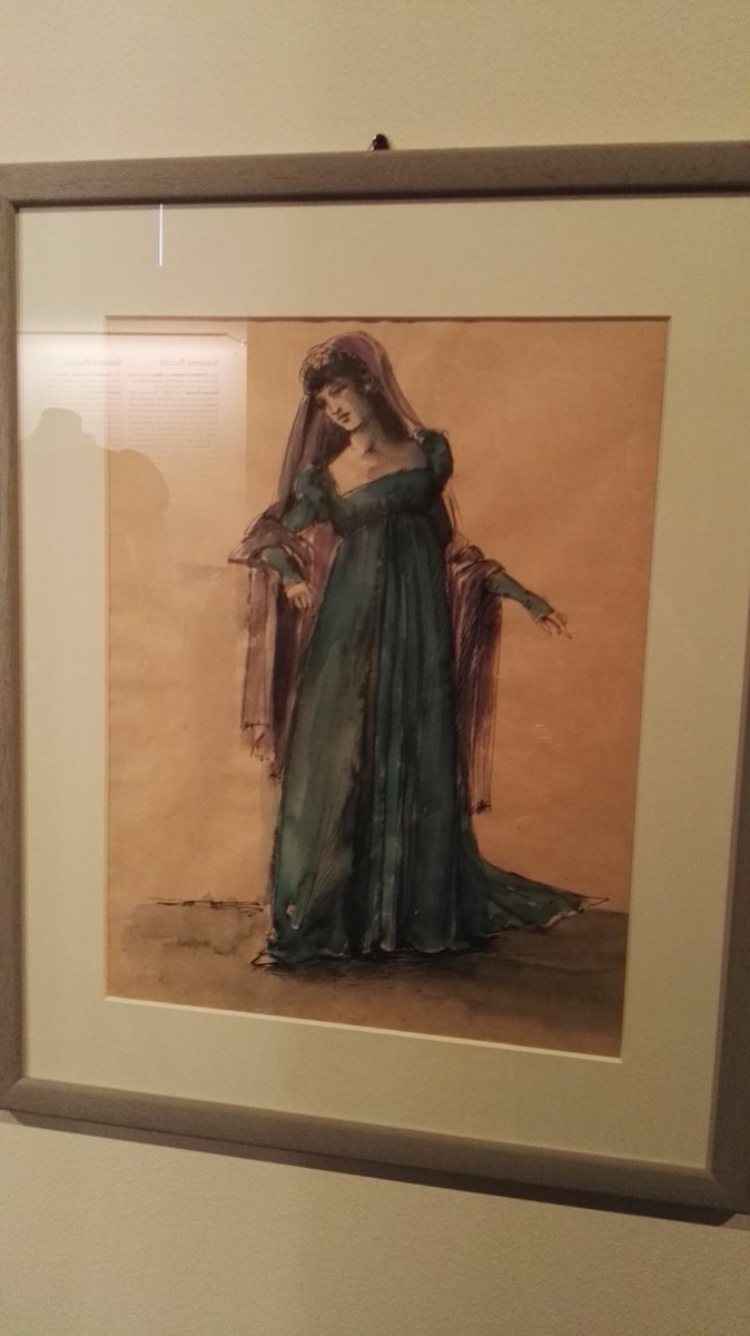 #artistiallopera Bozzetto per Tosca disegnato da Piero Tosi, sketch for Tosca's costume by Piero Tosi