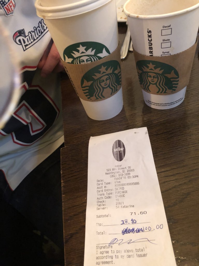 BrunchBoys2's tweet photo. Hey @AmbarCapHill we’re not drunk. By the way, probably shouldn’t let us bring in our own coffees when you could charge us for yours #byoc #bottomlessfood #bottomlessmimosa #bestbrunchindc https://t.co/nv2xEk4Llz