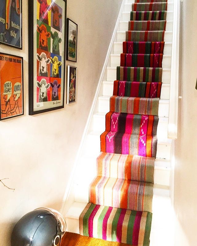 What does your home’s entrance hall say about you? Hmmmm, I’m still pondering that one 😆😆 Have a great week everyone. #colourstylehome #stairway #stairwaytoheaven #stairrunner #hallwaydecor #hallway #myeclecticmix #eclecticdecor #myhomevibe #howivintage #colourmyhome #luxury…