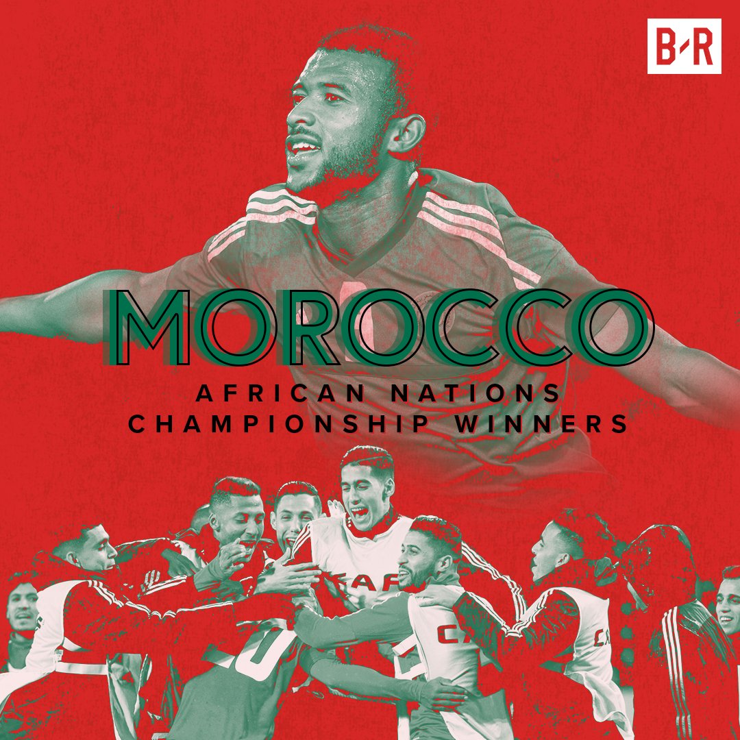brfootball's tweet photo. Morocco have won the African Nations Championship after a 4-0 win over Nigeria! #CHAN2018 🇲🇦🏆 https://t.co/zZbIxa8Ske