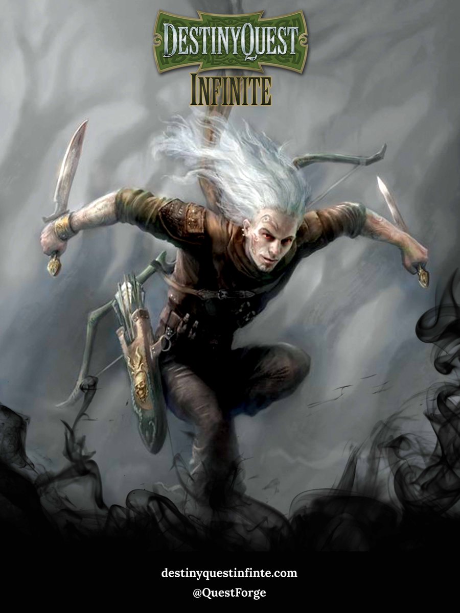 QuestForge's tweet image. 600 pages of interactive epic fantasy, magic and monsters, choices and character-building - all at your fingertips in your browser. 

Play our online gamebook for PC and Mac, DestinyQuest Infinite, at the #WinterPlay Expo @Playcrafting today!

bit.ly/WinterPlay2018