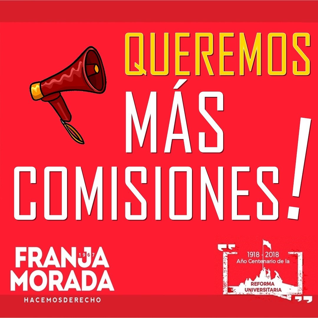 FranjaMoradaUNR's tweet photo. #MÁSCOMISIONES
#Plan2016 #Plan2012

El viernes pasado realizamos el reclamo solicitando la apertura de MÁS COMISIONES tanto para el plan 2012 como el 2016 de las materias PENAL1, TRIBUTARIO y FAMILIA para que así mas estudiantes podamos seguir accediendo al cursado

#FranjaMorada https://t.co/sHvkBKn0oN