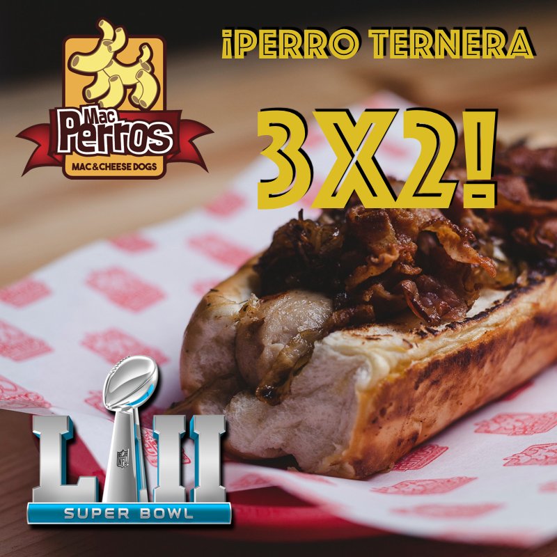 TennesseeXpres's tweet photo. Vive el #SBLll con nosotros! #MacPerros #MercadoSanGenaro #FlyEaglesFly #NotDone #Perros #Nachos #GrandHeineken https://t.co/6EeHIVpoky