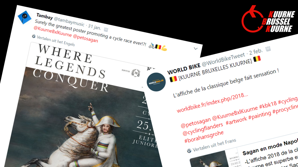 KuurneBxlKuurne's tweet photo. Wow, what a week ! we got so much cool reactions on our new poster ... #wherelegendsconquer #kbk18 https://t.co/7zM2xLlG7A
