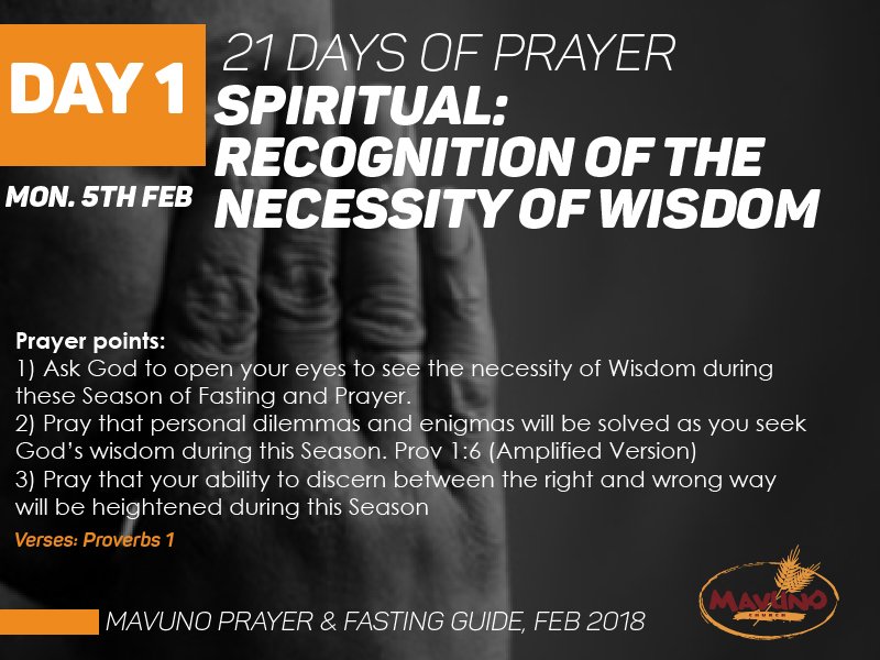 mavunomashariki's tweet photo. We kick start our prayer and fasting today, as a community we are trusting in God that the next 21 days will birth a move of God that will transform our lives and our this Nation. #MavunoPrays https://t.co/Z9sqGO07BR