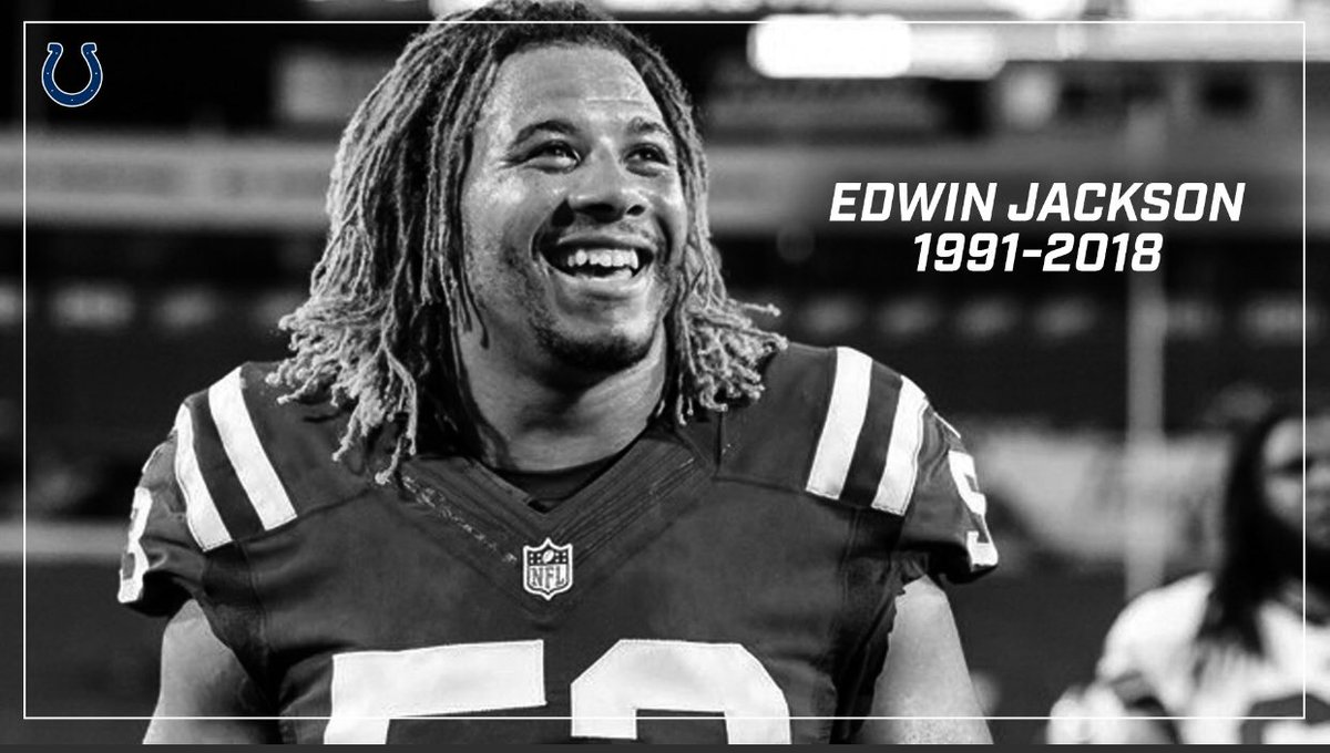 WestlakeFB1's tweet photo. Terribly terribly saddened at the news of the passing of one our former Lions & current Indianapolis Colt Edwin Jackson. He gave a deeply inspirational speech at our football banquet last year & we send our most heartfelt condolences to his family during this time of loss ๐๐พ https://t.co/drFwbrDkQu