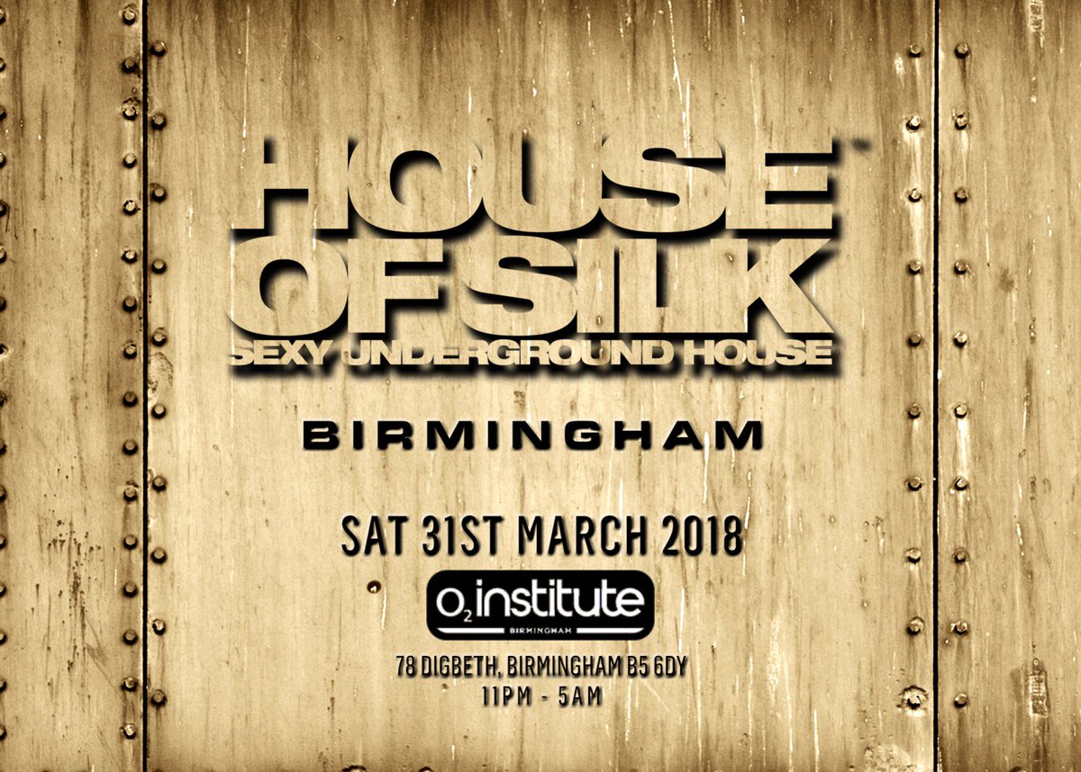 HOUSEOFSILKPR's tweet photo. House of Silk in Birmingham for the 1st time ever
O2 Institute Birmingham on Sat 31st March 2018
Tickets go on Sale on Monday 7 pm via this link 
https://t.co/nqgNFrz6ON https://t.co/tDMMk9DxOo
