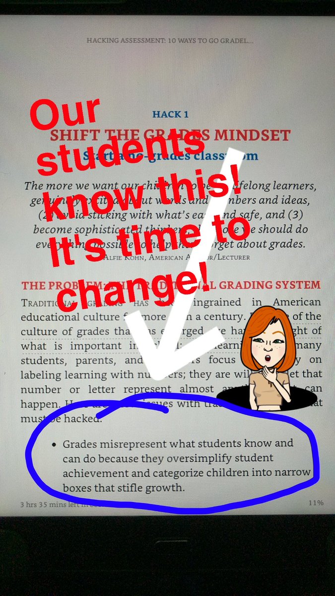 annmariejakub's tweet image. Time to rethink the way we assessment our Ss learning.  Our Ss are more than a number. #BookSnaps #hackassessment