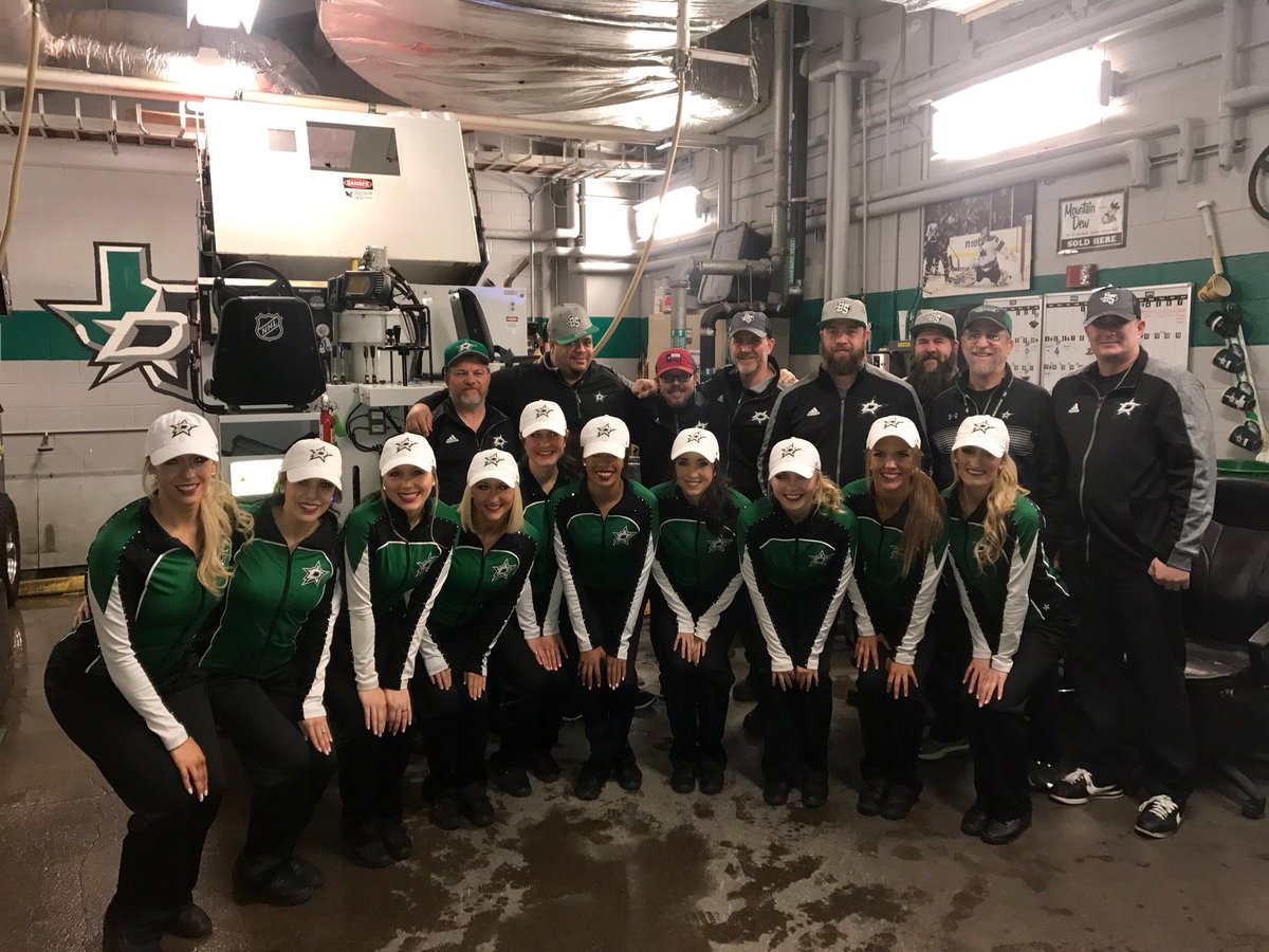 StarsIceGirls's tweet photo. We are so appreciative of the amazing @DallasStars Ice Crew for all that they do before, during, and after each Stars game. We got to give them each a new hat to show a small token of our gratitude! #Stars25 Acts of Kindness! #IceGirls #DSIG #GoStars πβοΈ https://t.co/1uKBL6Zg9C