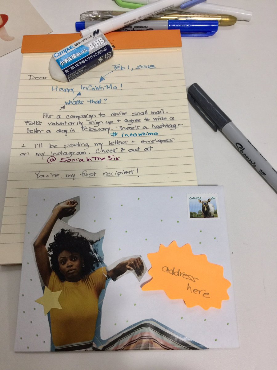 SoniaInTheSix's tweet photo. #InCoWriMo #InCoWriMo2018 pics of outgoing #snailmail #mailart on my IG @SoniaInTheSix #mailboxhappiness #writemoretextless https://t.co/FRftgw388o