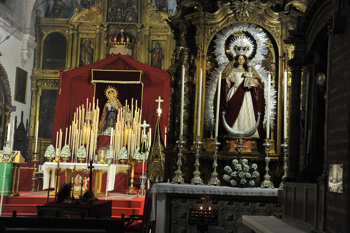pasionensevilla's tweet photo. Ha concluido el triduo a la Virgen del Buen Fin de la @LanzadaSevilla. Aquí, te mostramos su altar. 📷@manueljrrechi https://t.co/JpkDTpYBOv https://t.co/IlupP6jfH0