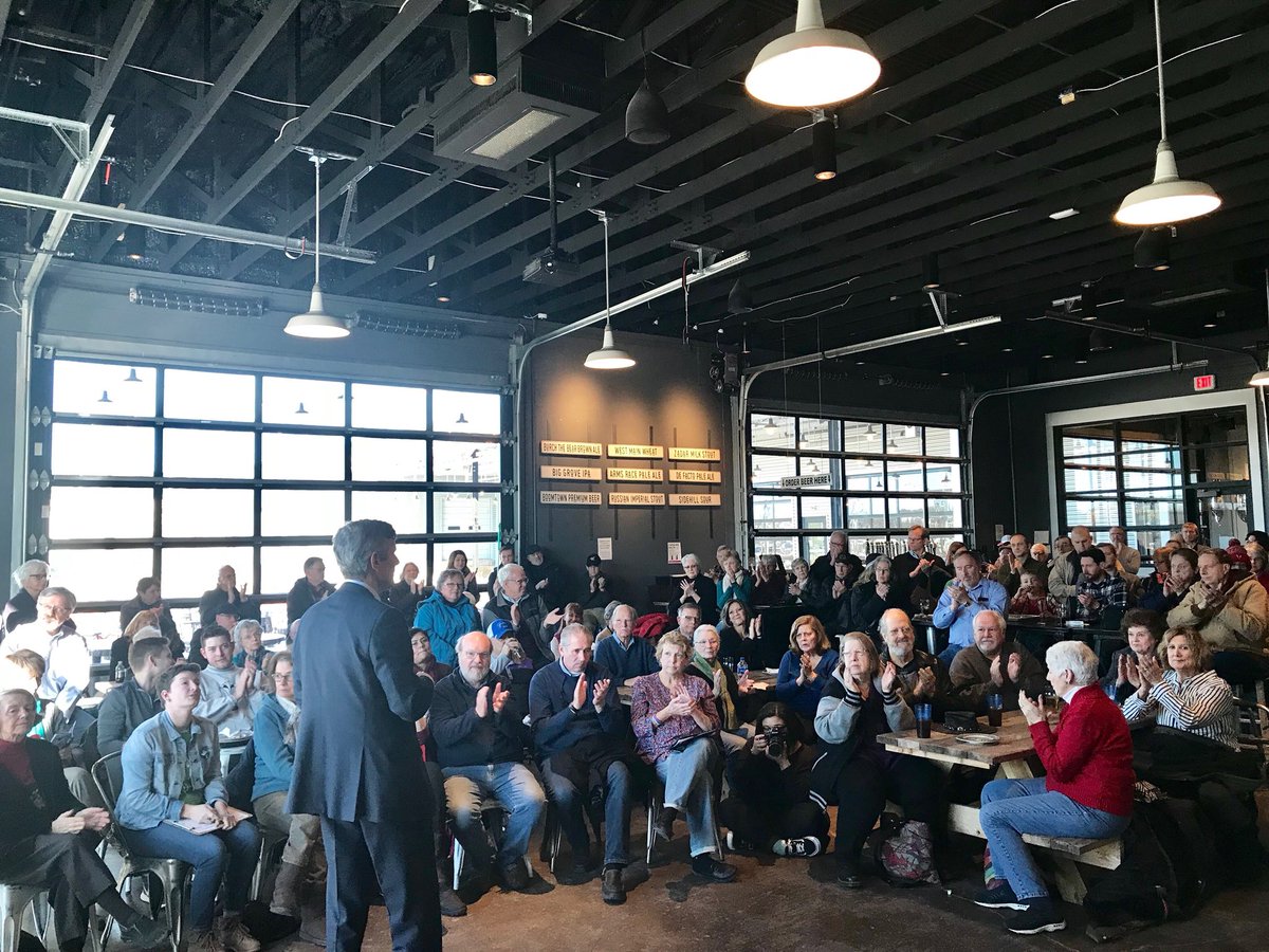 FredHubbell's tweet photo. Thanks to the over 100 folks who closed out our #InvestInIowa Tour in Iowa City! We cannot cut our way to success, we need to invest to #GetIAGrowing. Our next generation (like @MaryMascher’s two amazing grandkids, who I met today) depends on it. #iagov https://t.co/TE2WVaIGy4