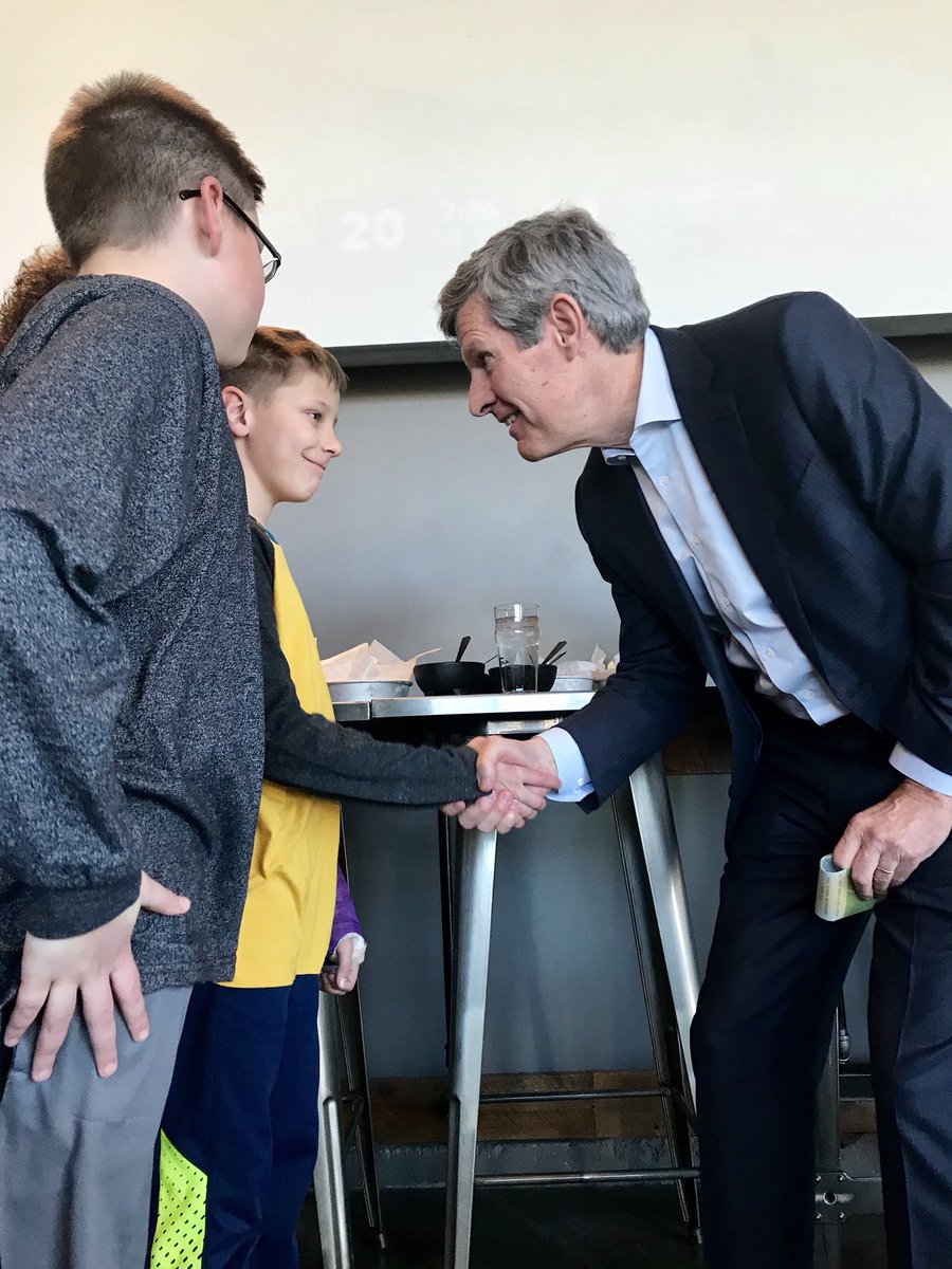 FredHubbell's tweet photo. Thanks to the over 100 folks who closed out our #InvestInIowa Tour in Iowa City! We cannot cut our way to success, we need to invest to #GetIAGrowing. Our next generation (like @MaryMascher’s two amazing grandkids, who I met today) depends on it. #iagov https://t.co/TE2WVaIGy4