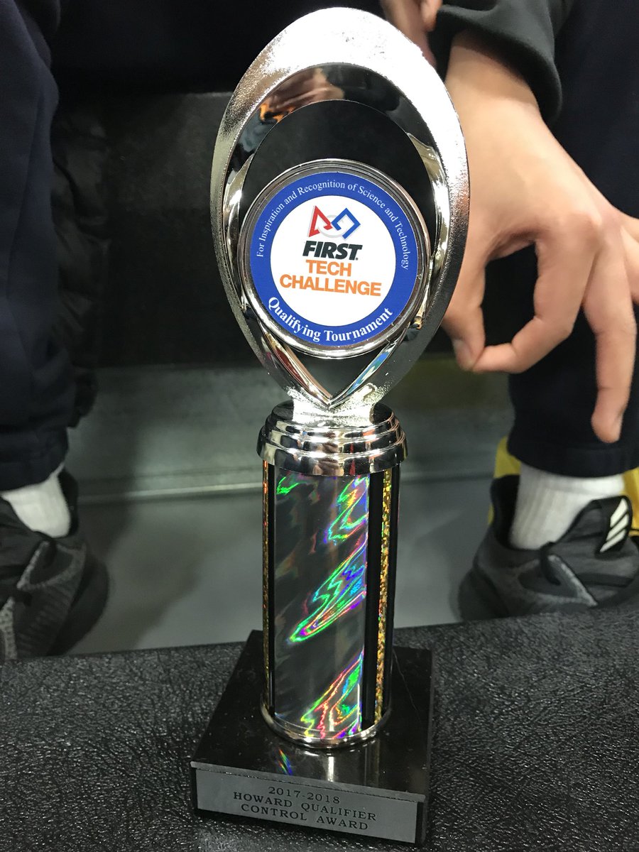 RobocraftFTC's tweet image. We won the Control Award! #FTC Thank you to Luke Vernon and DJ Figueroa for being excellent programmers!