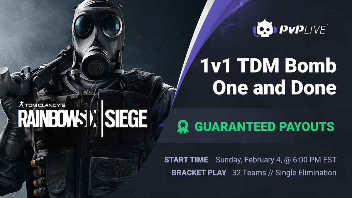 PVPLiveR6's tweet photo. Guaranteed payouts in a 1v1. It's all on you to take it home. No one's gonna stop you if you're hittin all your shots

PS4: https://t.co/RuVg3JxbK7
XB1: https://t.co/4PalrhZmI1 https://t.co/2915HPpyP6