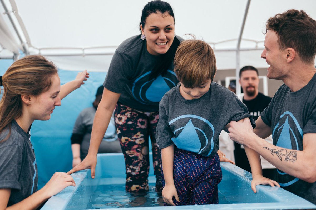 celebration_org's tweet photo. “God has set me free from depression and anxiety. He blessed my family with a new home after Hurricane Irma flooded our old one. God has blessed my life, and I just wanted to thank Him out loud. I want to show people my faith.” -Corinn & son Camden #IGotBaptized #SundayHighlights https://t.co/94NmlVzQeb