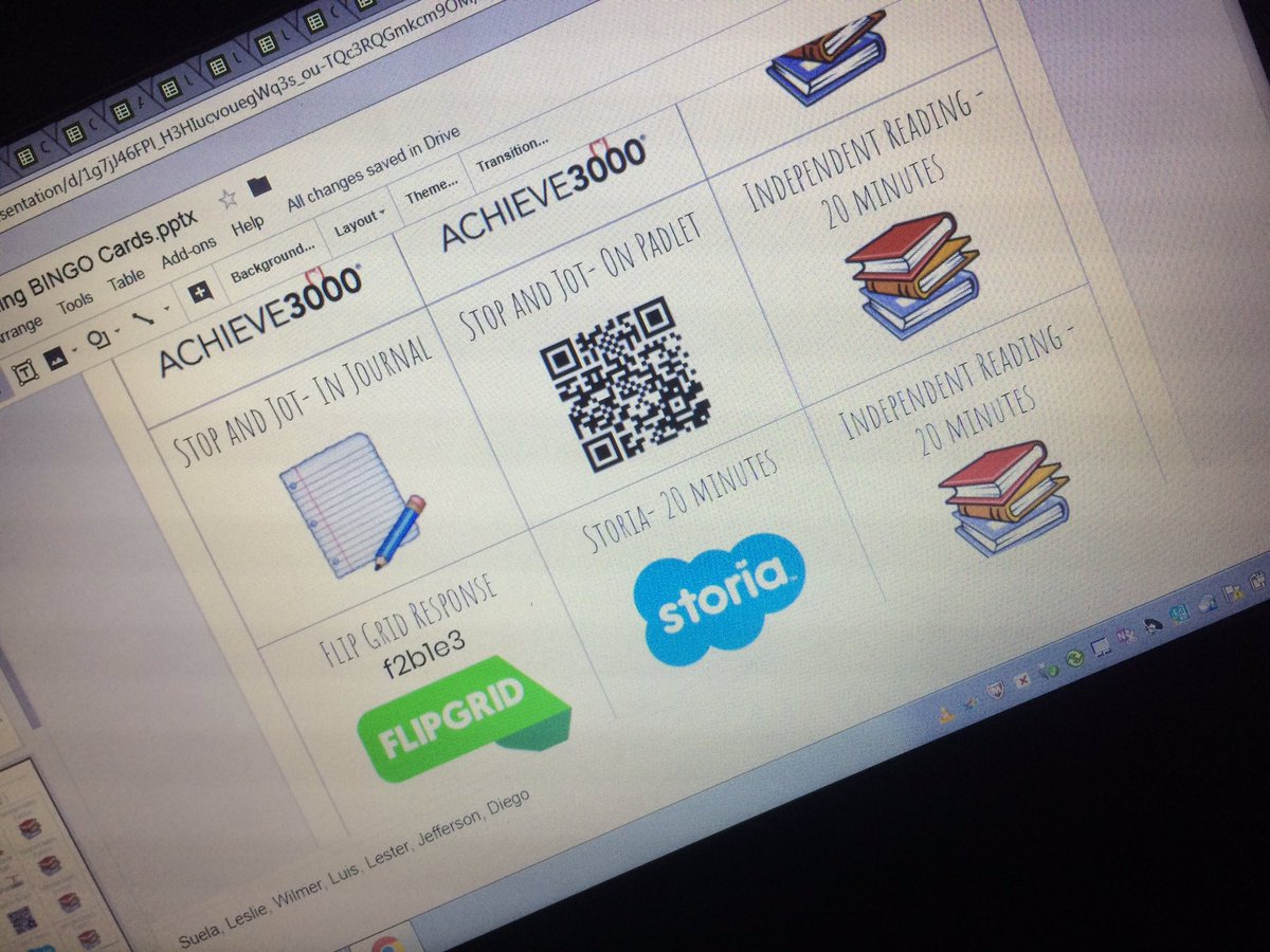 Ms_Sarah_Leo's tweet photo. Having so much fun creating personalized learning bingo cards for my Ss! Thanks for the great idea @Ms_Swift7! #RRD18  #Thriving3rdGrade https://t.co/KC3vFL1o6Y