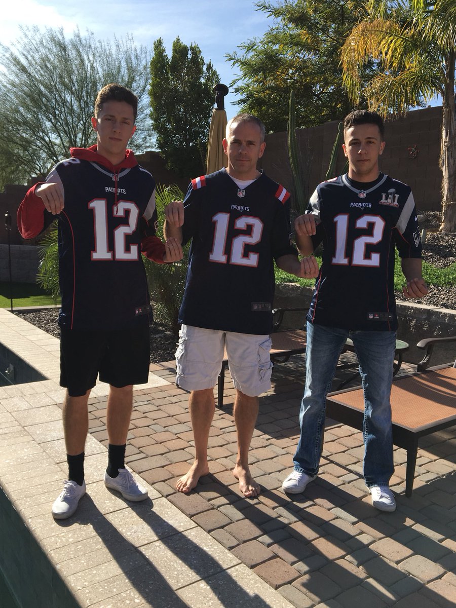 Tcamp1Taylor's tweet photo. Game day with Troy. 🏈❤️💙 #SBLII #NotDone https://t.co/6DrSaTPNZs