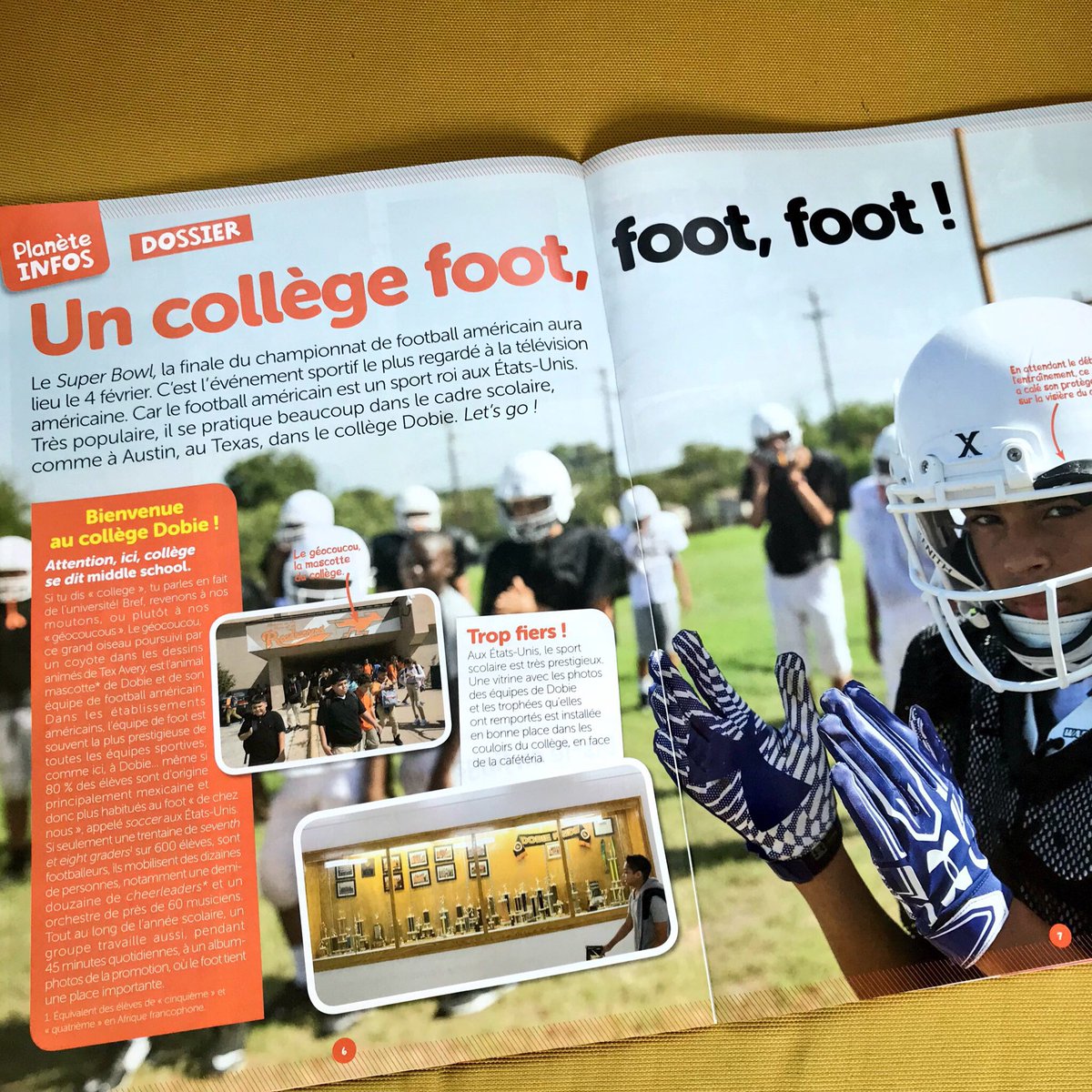 laurebledou's tweet photo. A propos de #superbowl , #PlaneteOkapi dit tout sur le #footus ds un collège américain et en #Afrique
https://t.co/WG4URLDQb7 #PlaneteMag #presse #enfant made in #Africa #civ #usa #SuperBowl2018 #sport cc @NFL https://t.co/gbfFttMqHF