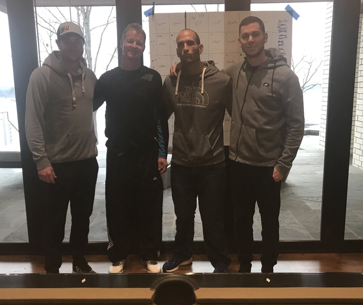 hoopgroupclt's tweet photo. Drafted teams, or at least the players that were here for the draft party. https://t.co/eLEyb4Oum2