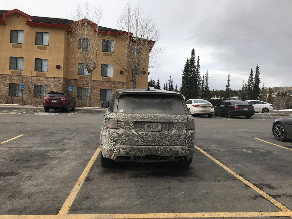 KMDColo's tweet photo. @TFLtruck Looks like Land Rover is testing a hybrid Range Rover sport on your favorite mountain pass https://t.co/opwOwbHBzr