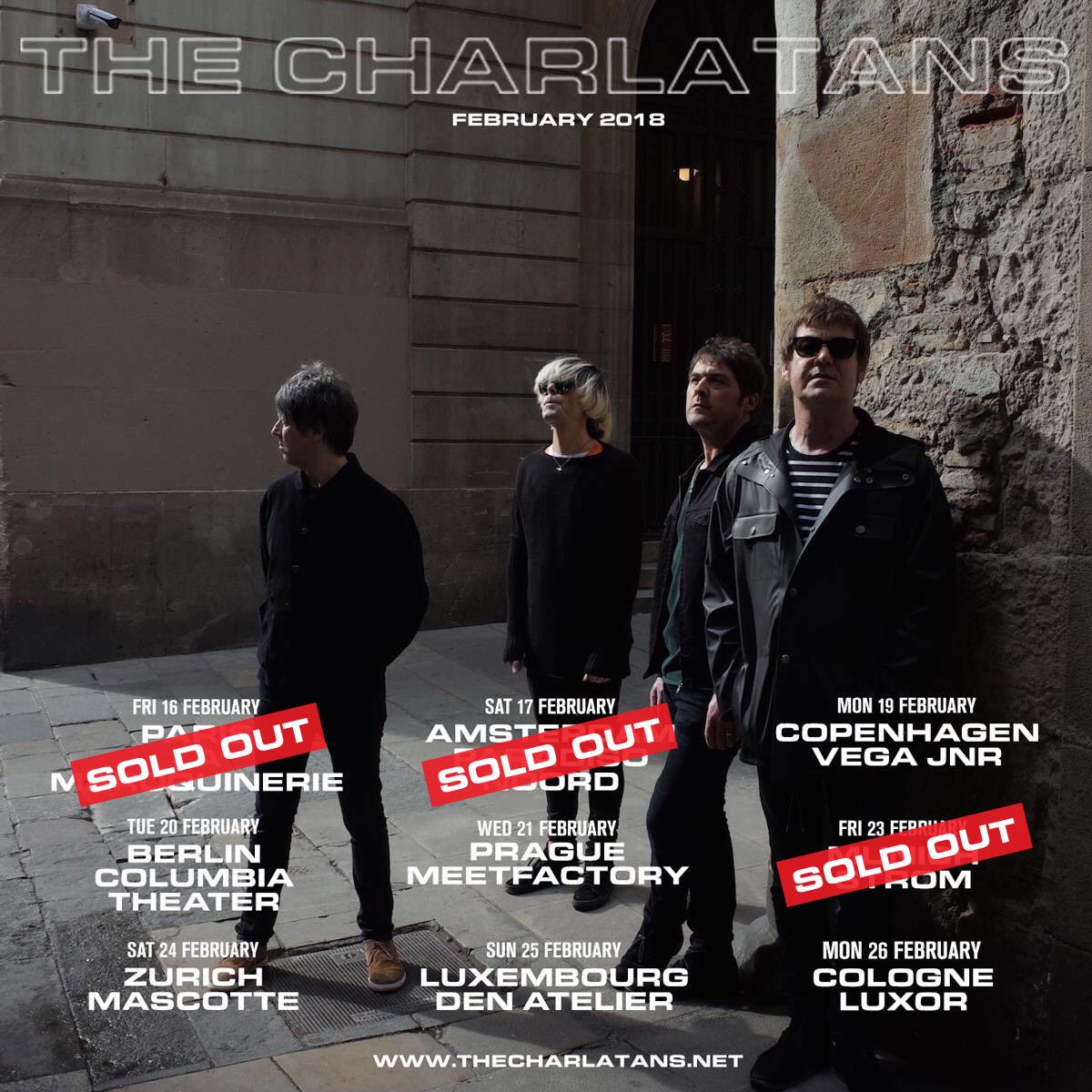 thecharlatans's tweet image. Paris now SOLD OUT. Final 60 tickets for Copenhagen ticketmaster.dk/event/the-char…