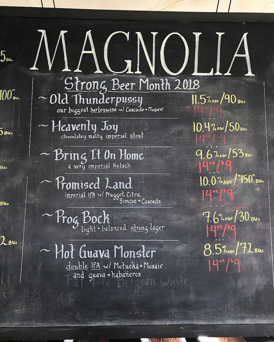 magnoliapub's tweet photo. Football or strong beer? We'll go with the strong beer 😏🍻 Come join us in the Haight for a brew! #StrongBeerMonth https://t.co/OUx0pzhuxw