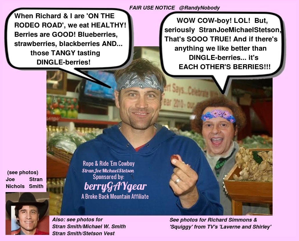 RandyNobody's tweet image. #DavidLander #RichardSimmons #IMO: #VERY #DiStOrTeD #camera #lenses
#LaverneandShirley #LennyandSquiggy #Squiggy #exercise #workout #fitness #actors #tricks #DiStOrTeDlens #cons #sitcoms #health #healthy #berries #berryGayGear #headbands #scams #hollywood #actors #celebrities
