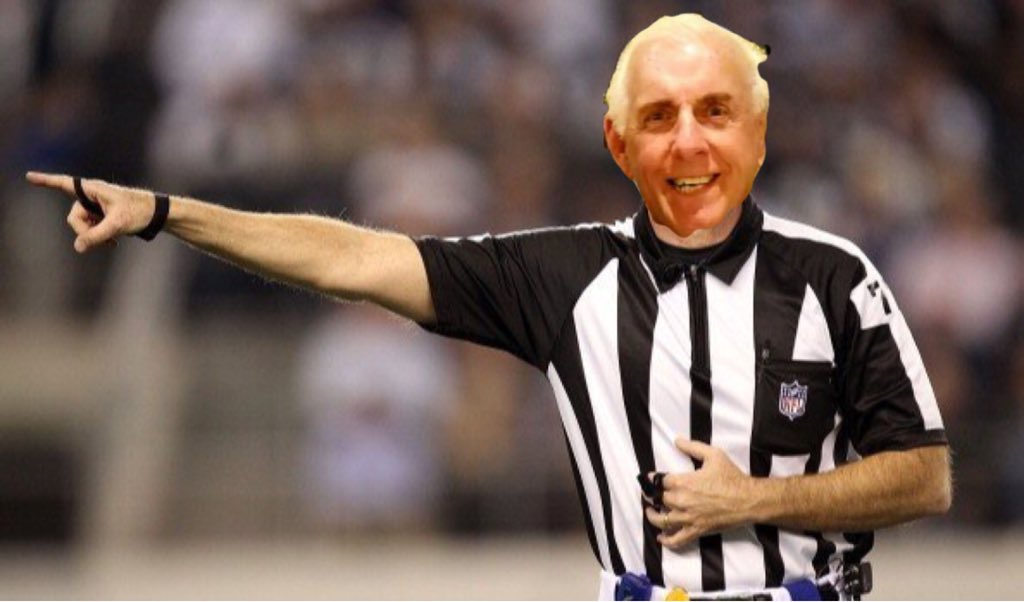 RicFlairNatrBoy's tweet photo. Special Guest Referee! WOOOOO! #superbowl https://t.co/JbjwSTPqIO
