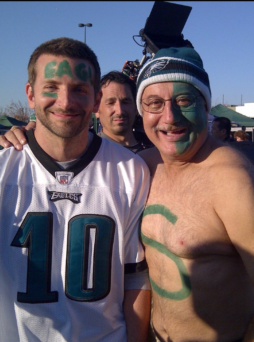 Anupam Kher on X: 'When #BradleyCooper and I (Dr. Patel) cheered for @Eagles  in the movie #SilverLiningsPlaybook. It was great fun. May the best team  win. Jai Ho.:) #SuperBowl  / X