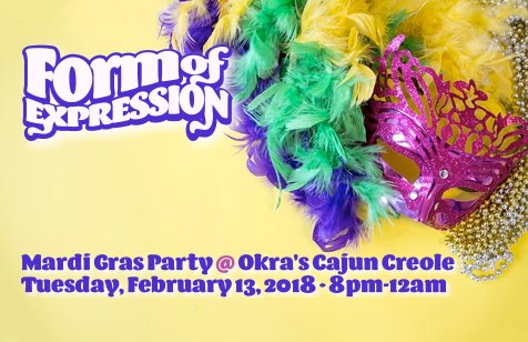 foebandmanassas's tweet photo. We’re jazzed to play @Okras Mardi Gras Party on February 13, 2018 from 8pm–12am. Get ready to party!
💜💚💛 https://t.co/Oyj3IDC7Ki
