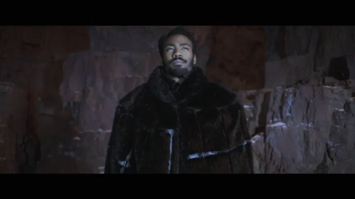 AndyBehbakht's tweet photo. As expected: #DonaldGlover as #Lando remains the one of the main two-three reasons why I even care remotely for #SoloAStarWarsStory. #LandoCalrissian #StarWars #HelloWhatHaveWeHere #SuperBowl https://t.co/AarwYQgQED